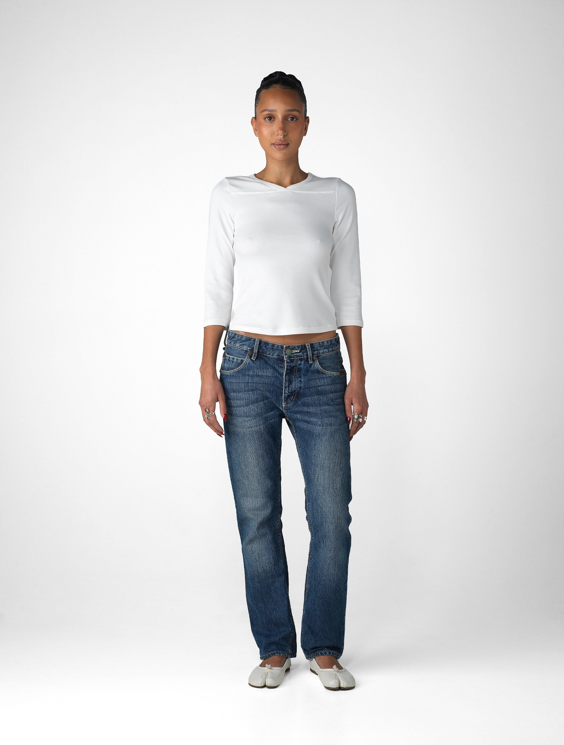 V-Neck Jersey Top