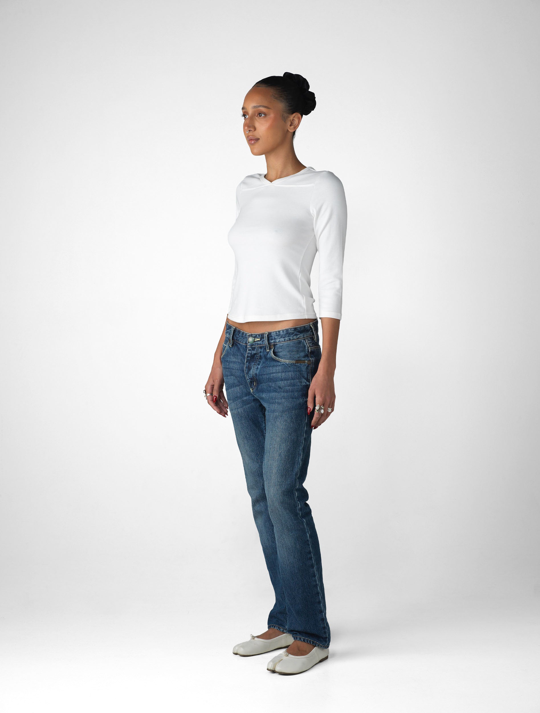 V-Neck Jersey Top
